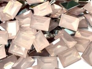 Chaton Retangular 10x14 - Rosa Acqua