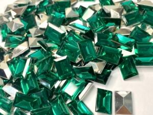 Chaton Retangular 10x14 - Esmeralda