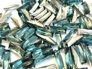 Chaton Baguete 5x15 - Vintage Aqua