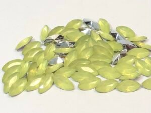 Chaton Navete 7x15 - Opal Verde Lima