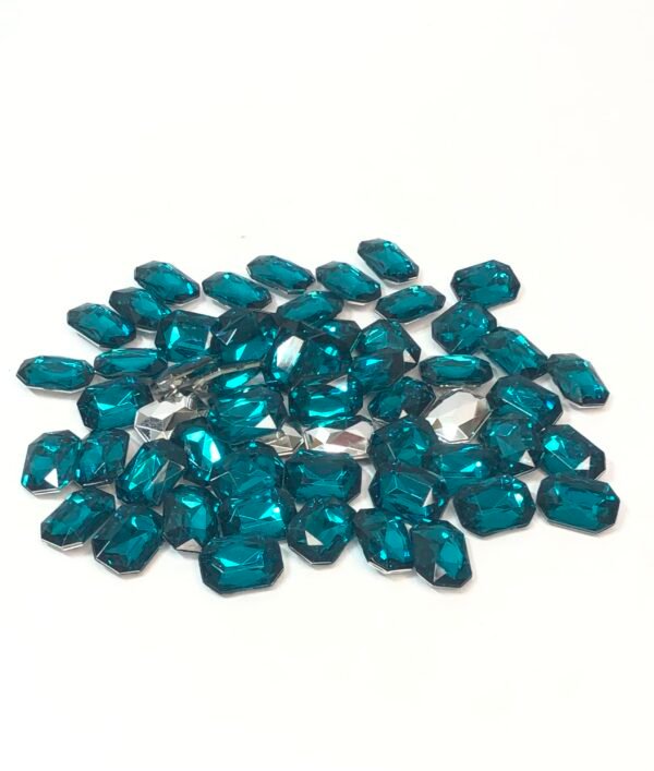 Chaton Octagonal 10x14 - Blue Zirco