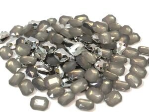 Chaton Octagonal 10x14 - Opal Cinza