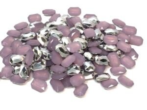 Chaton Octagonal 10x14 - Opal Lilás