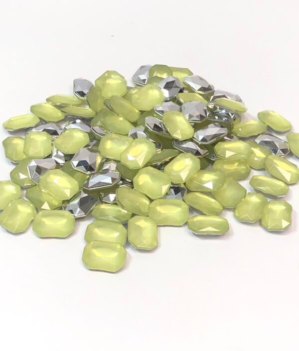 Chaton Octagonal 10x14 - Opal Verde Lima