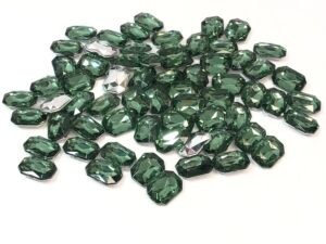 Chaton Octagonal 10x14 - Verde Oliva