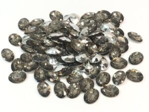 Chaton Oval 10x14 - Black Diamond