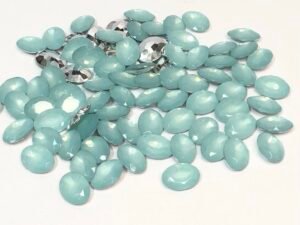 Chaton Oval 10x14 - Pacif Aqua