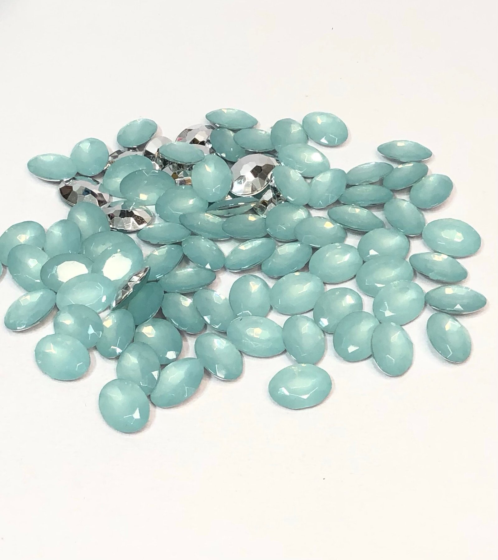 Chaton Oval 10x14 - Pacif Aqua