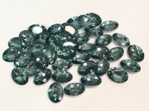 Chaton Oval 10x14 - Vintage Acqua