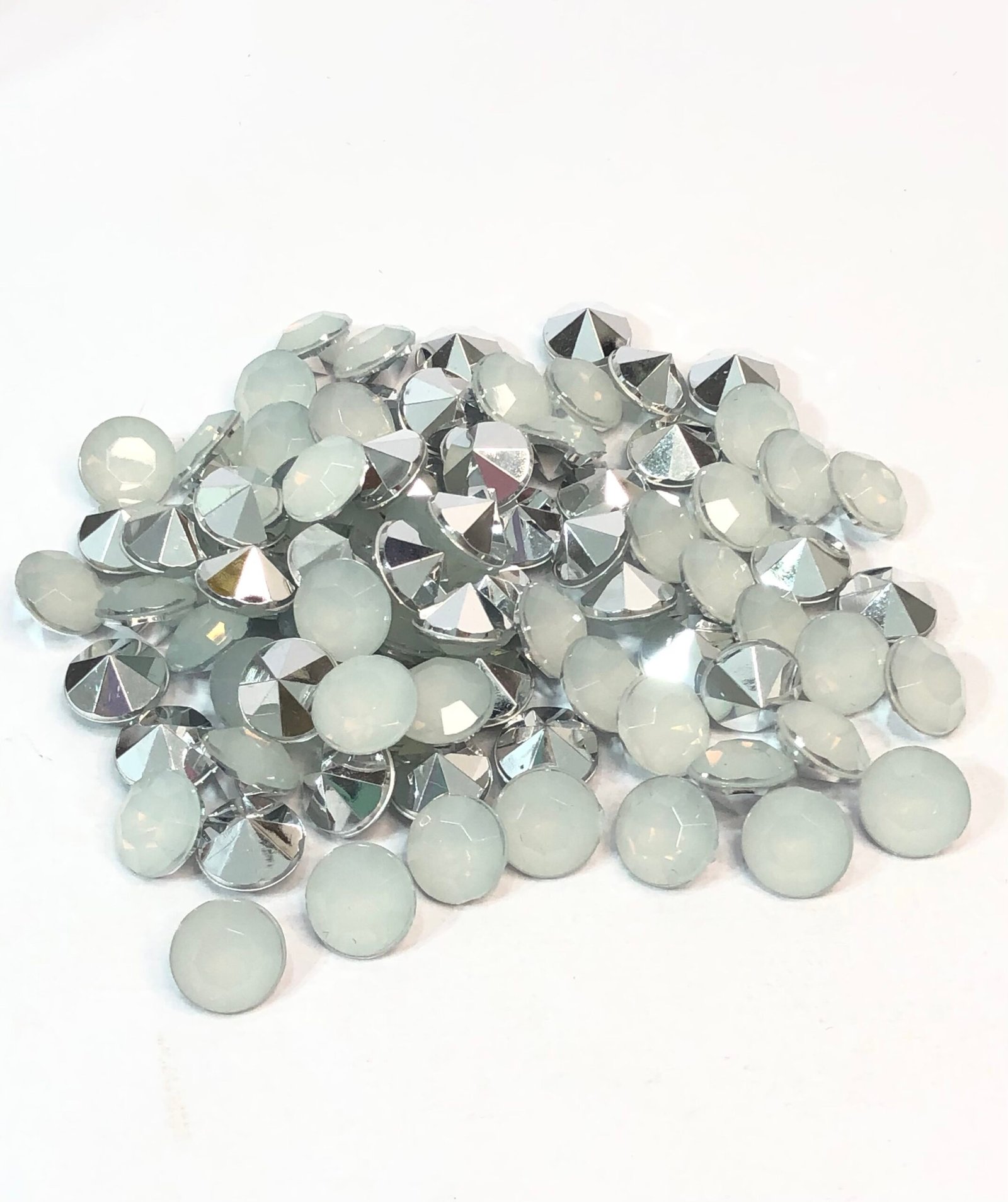 Chaton Strass 10mm - Opal White