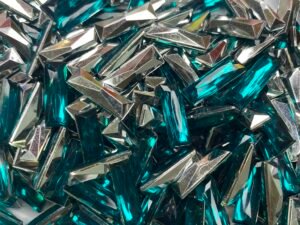 Chaton Baguete 5x15 - Blue Zirco