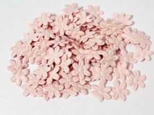 Flor Margarida - Rosa Antigo - 2mm - Aprox 100unid