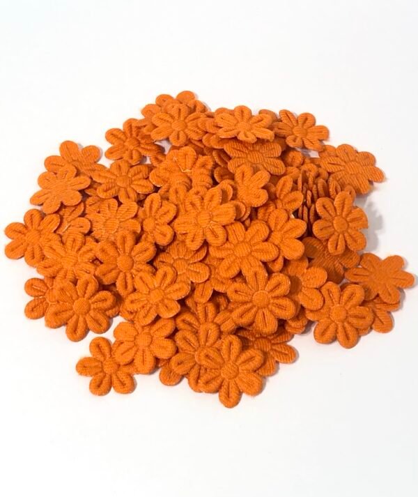 Flor Margarida - Laranja  Ocre- 2mm - Aprox 100unid