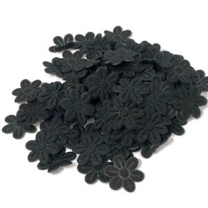 Flor Margarida - Preto - 2mm - Aprx 100unid