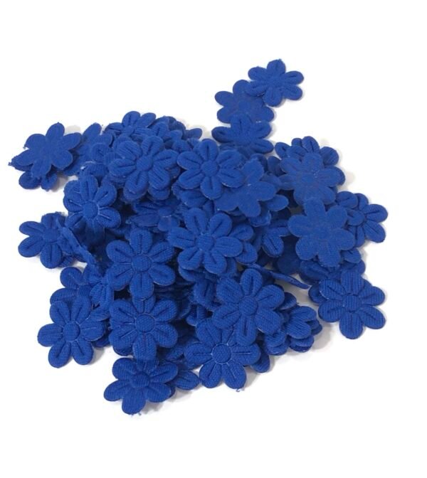 Flor Margarida - Azul Royal - 2mm - Aprx 100unid