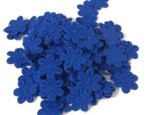 Flor Margarida - Azul Royal - 2mm - Aprox 100unid