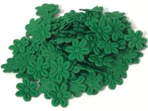 Flor Margarida - Verde - 2mm - Aprox 100unid