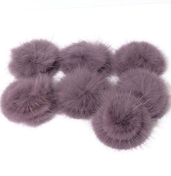 Pompom Pelúcia achatado Roxo-3,0cm
05unid