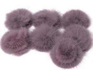 Pompom - Pelúcia Roxo Achatado - 3,0cm - 05unid