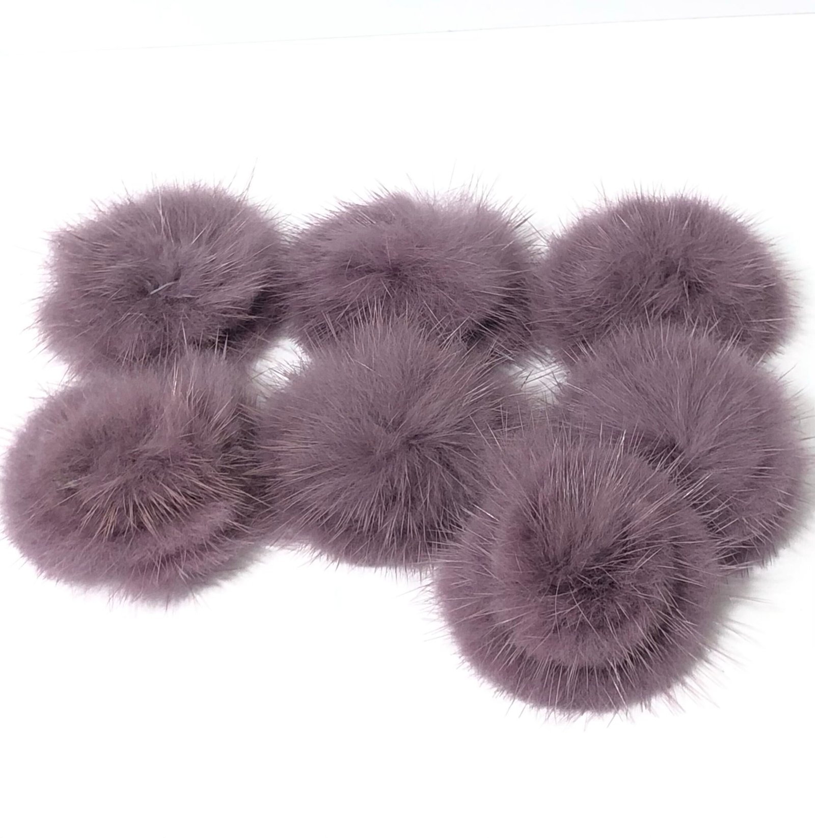 Pompom Pelúcia achatado Roxo-3,0cm
05unid