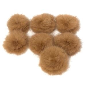 Pompom Pelúcia achatado Marrom claro -4,5cm
02unid