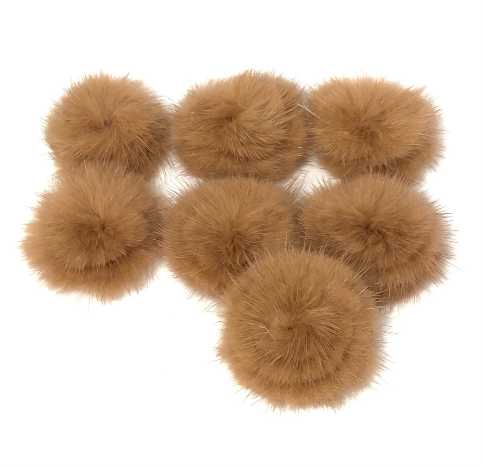 Pompom Pelúcia achatado Marrom claro -4,5cm
02unid
