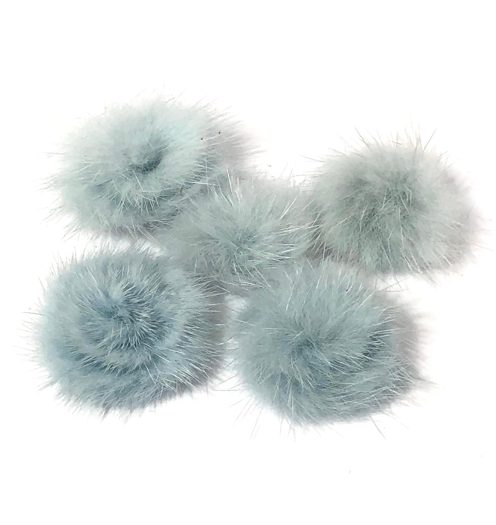Pompom Pelúcia achatado Azul Claro -4,5cm
02unid