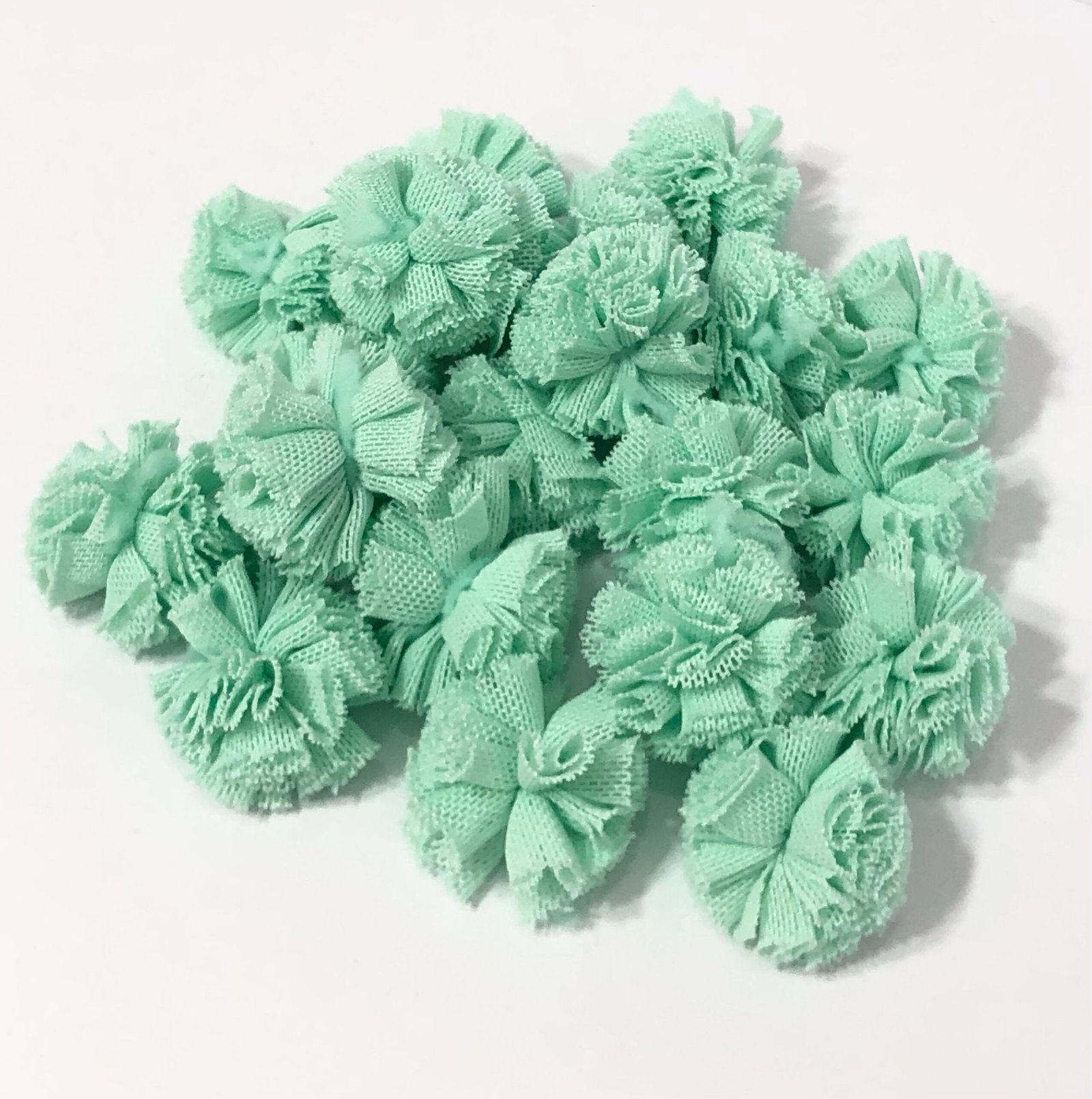 Pompom malha  -Verde turquesa-1,5cmm
20unid