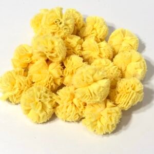 Pompom malha  -Amarelo -1,5cmm
20unid
