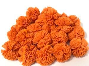 Pompom - Malha Laranja Terracota - 1,5cm - 20unid
