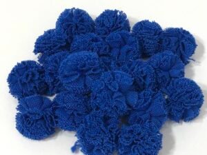 Pompom - Malha Azul Royal - 1,5cm - 20unid