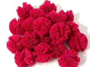 Pompom - Malha Rosa Fuschia - 1,5cm - 20unid