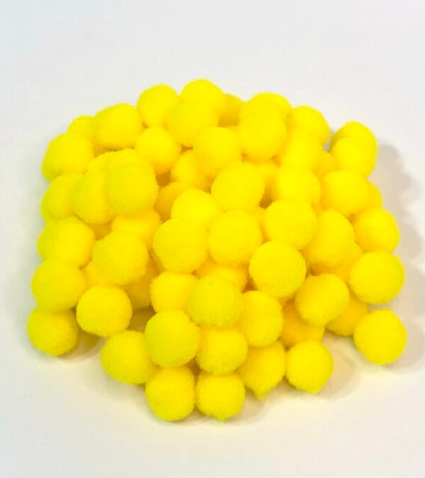 Pompom Bolinha-Amarelo  -10mm
Aprx 100unid