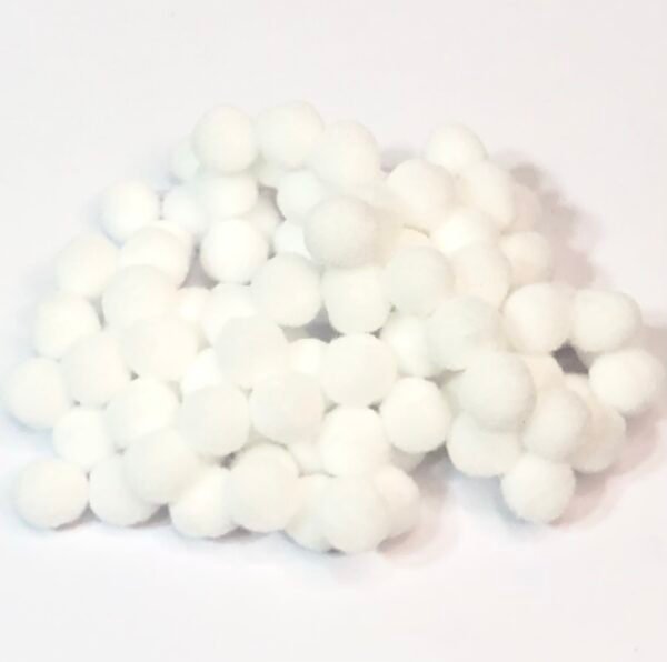 Pompom Bolinha- Branco  -10mm
Aprx 100unid
