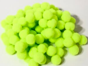 Pompom - Bolinha Verde Limão - 10mm - Aprox 100unid