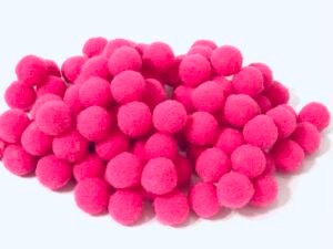 Pompom - Bolinha Rosa Fuschia - 10mm - Aprox 100unid