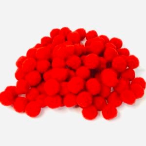 Pompom Bolinha-Vermelho   -10mm
Aprx 100unid