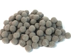 Pompom - Bolinha Cinza -10mm - Aprox 100unid