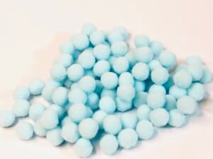 Pompom - Bolinha Azul Claro - 10mm - Aprox 100unid