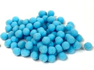 Pompom - Bolinha Azul - 10mm - Aprox 100unid