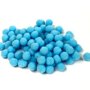 Pompom Bolinha Azul  -10mm
Aprx 100unid