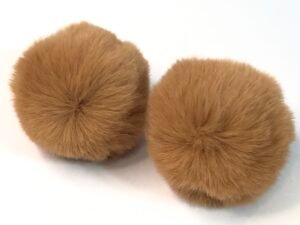 Pompom - Marrom Claro - 05mm - 02unid