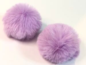 Pompom - Pelúcia Lilás - 05mm - 02unid