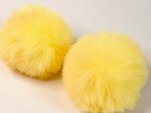Pompom -Amarelo - 05mm - 02unid