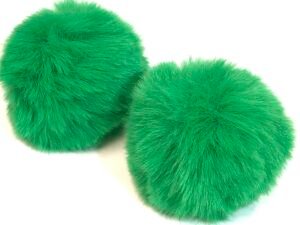 Pompom - Pelúcia Verde Claro - 07mm - 02unid