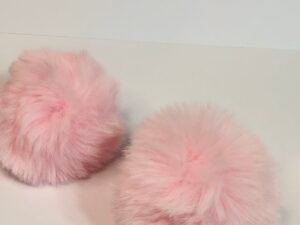 Pompom - Pelúcia Salmão - 07mm - 02unid