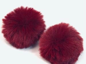 Pompom - Pelúcia Marsala - 07mm - 02unid