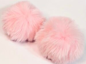 Pompom - Pelúcia Rosa Bebê - 07mm - 02unid