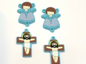 Kit Emborrachado Religioso - 2 Entremeios + 2 Cruzes