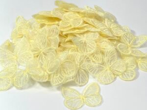 Borboleta - 4,5mm - Amarelo BB - 4 unid.